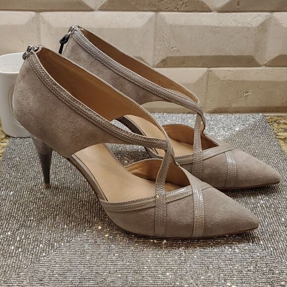 L.A.M.B. Suede Heels - Size 10‎ - Picture 1 of 9